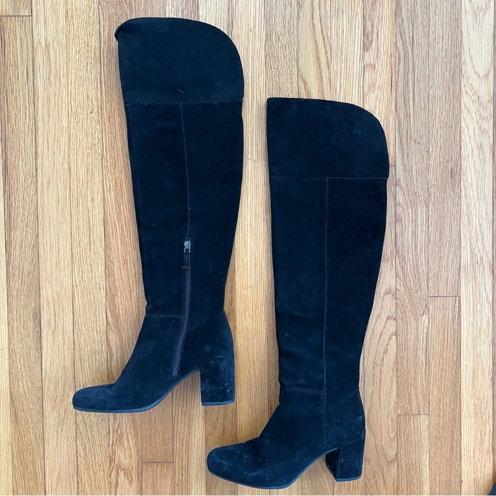 Franco Sarto Pameline Over-the-Knee Suede Boots, Sz 7.5
